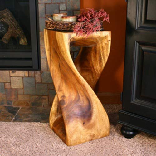 Twist Wood Stool and Corner Table