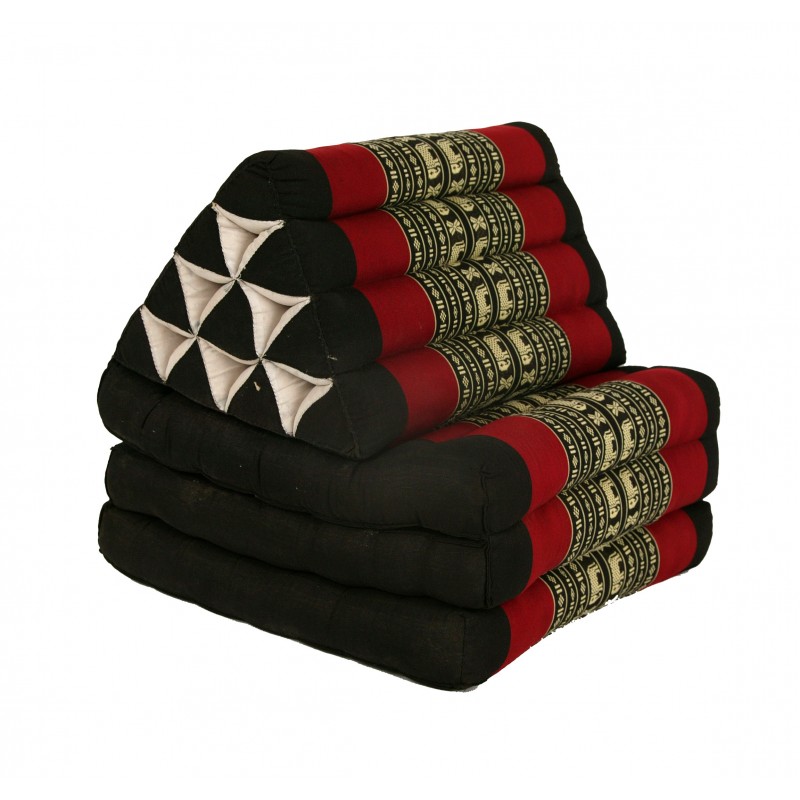 thai-three-fold-triangular-cushion-black-and-red