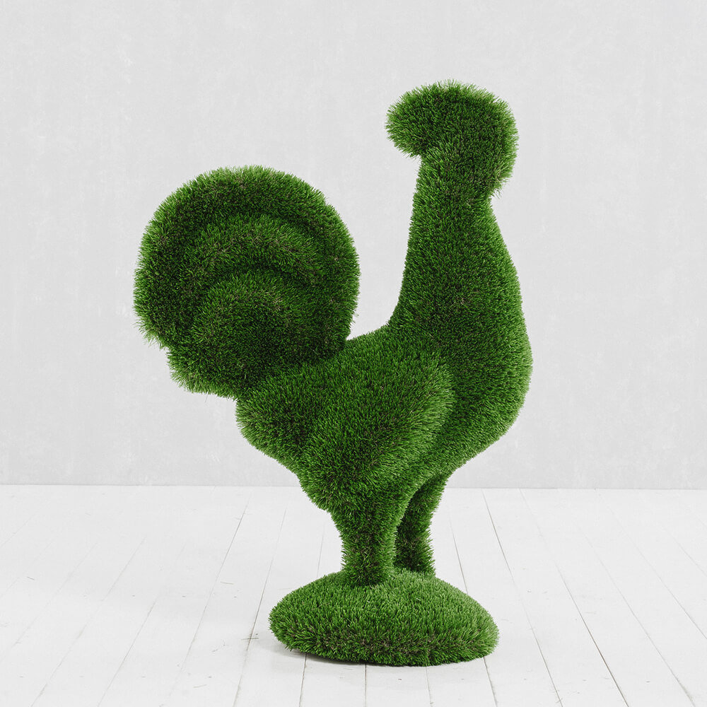 gartenfigur-hahn-aus-gfk-kunstrasen-topiary-helgo_2