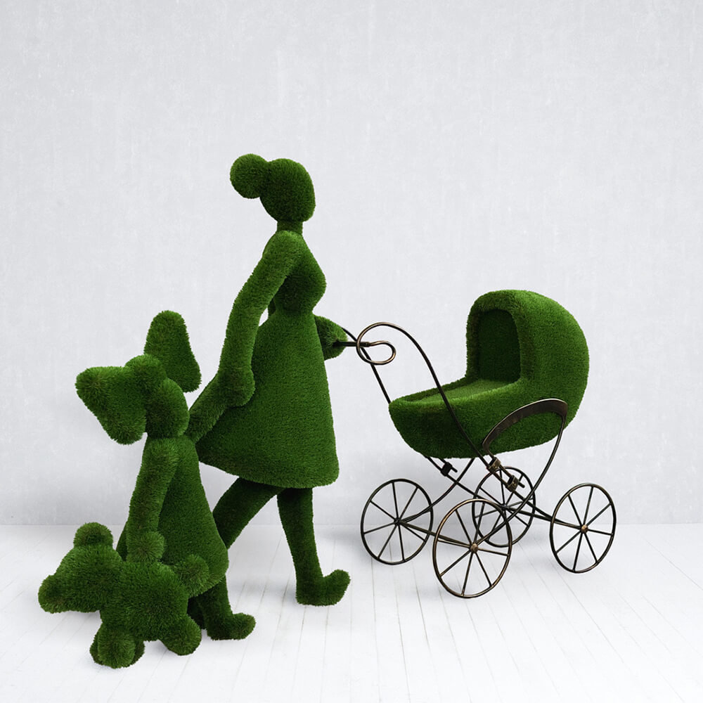 gartenfigur-mutter-mit-kind-kinderwagen-topiary-finnja_2