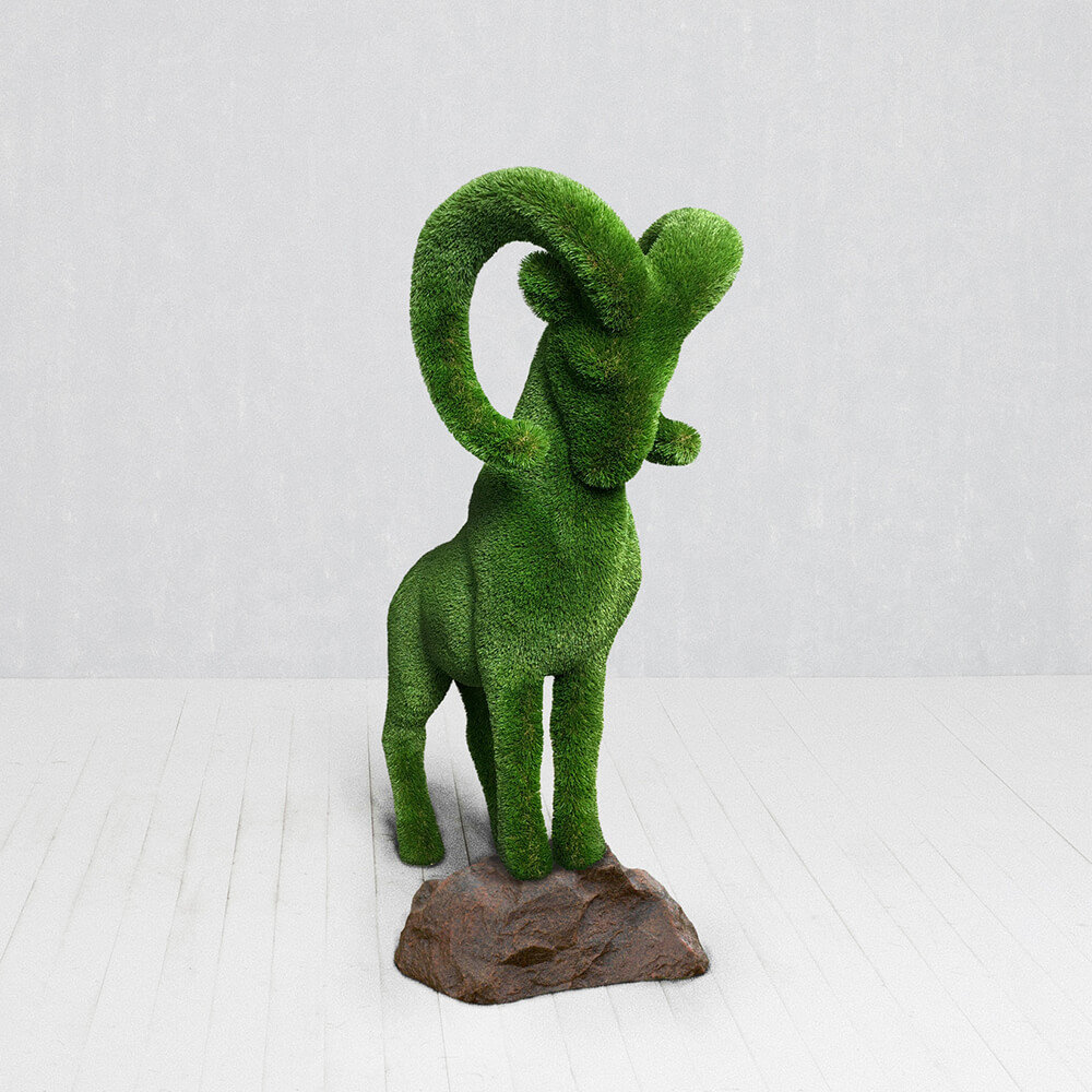grosse-steinbock-gartenfigur-topiary-gfk-kunstrasen-wilko_2
