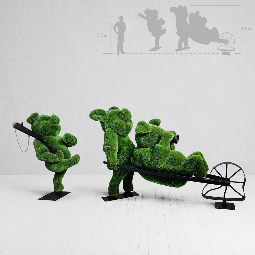 topiary-gartenfigur-schweinchen-aus-metall-gfk-kunstrasen-3-kleine-schweinchen