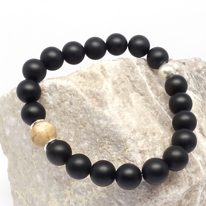 bracelet-homme-en-onyx-et-bois-fossile-pierres-mates (1)