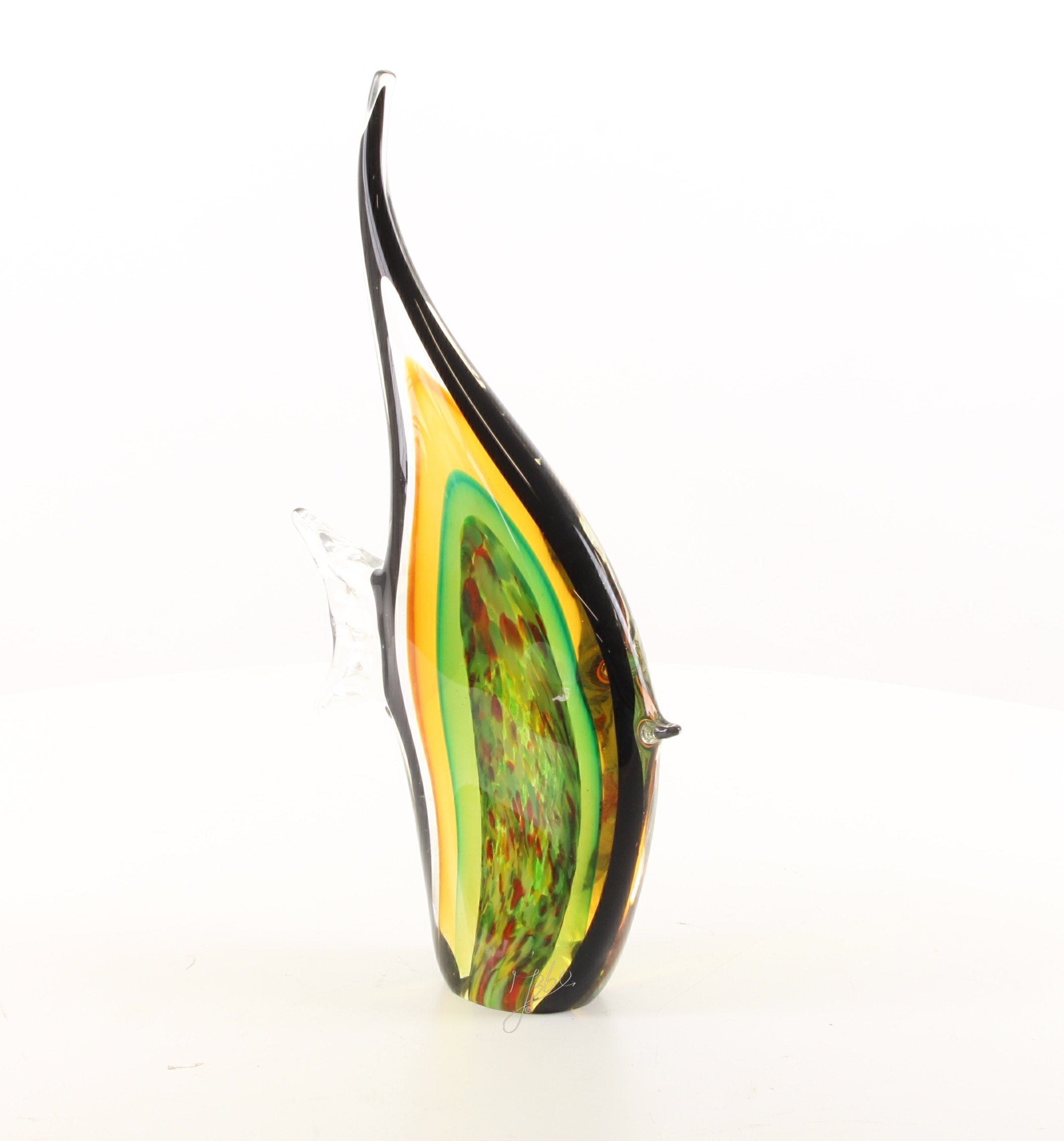 Murano glass sculpture of an angelfish9